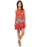 Free People - Printed Dobby Dot Flouncy Hem Slip