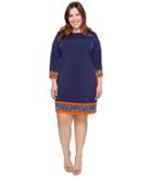 Michael Michael Kors - Plus Size A-line Border Dress