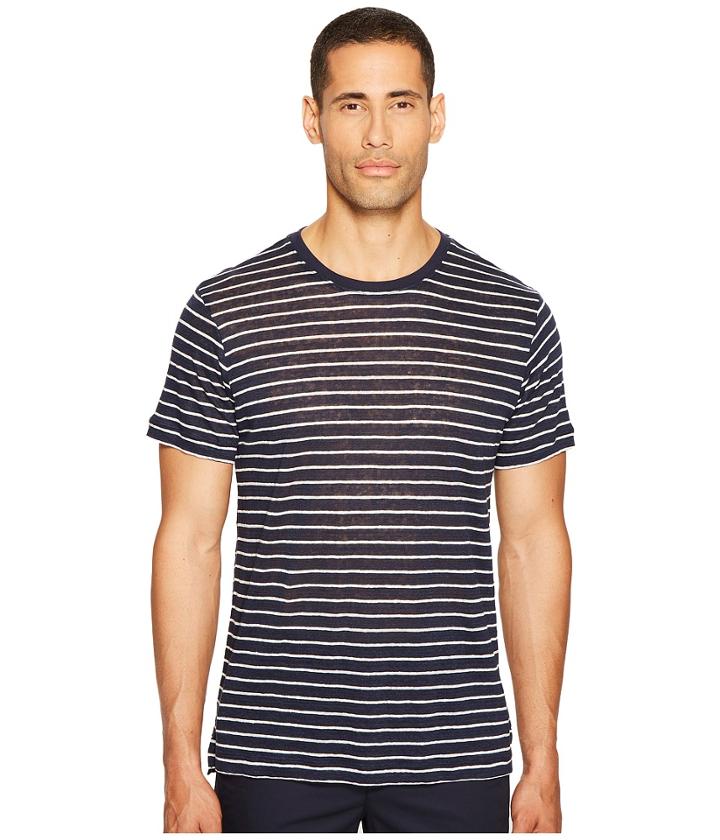 Atm Anthony Thomas Melillo - Striped Linen Jersey Oversized Crew