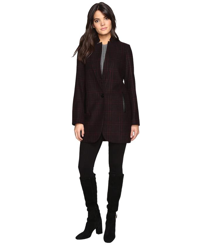 Michael Michael Kors - Wool Plaid Coat M221670t