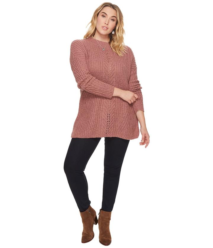 Lucky Brand - Plus Size Open Stitch Sweater