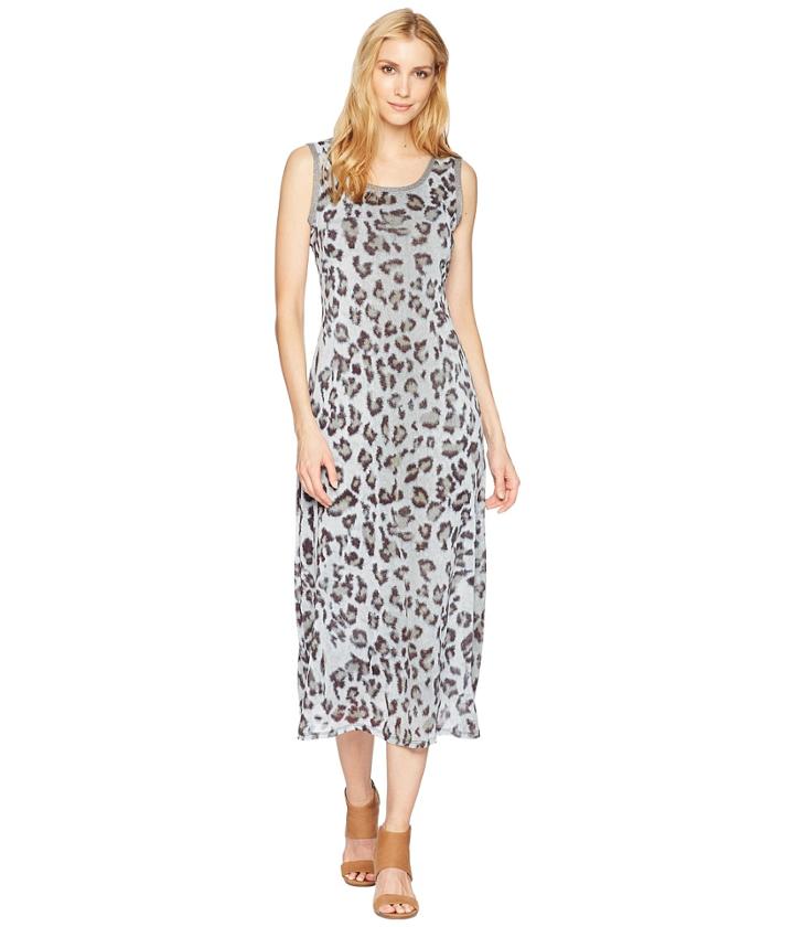 Tribal - Printed Mesh Scoop Neck Dress