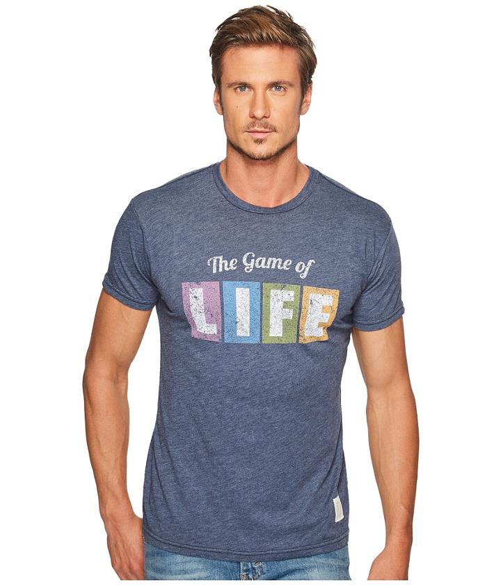 The Original Retro Brand - The Game Of Life Short Sleeve Heathered Tee