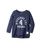 The Original Retro Brand Kids - Weekends Are For Friends Tri-blend 3/4 Pullover