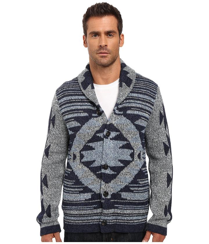 Lucky Brand - Ladder Back Jaquard Shawl Cardigan