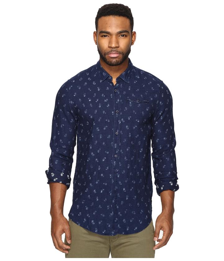 Scotch &amp; Soda - Button Down Indigo Clean Shirt