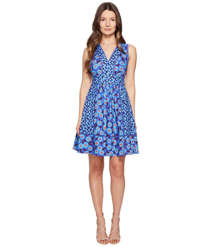 Kate Spade New York - Full Plume Tangier Floral Fit And Flare Dress
