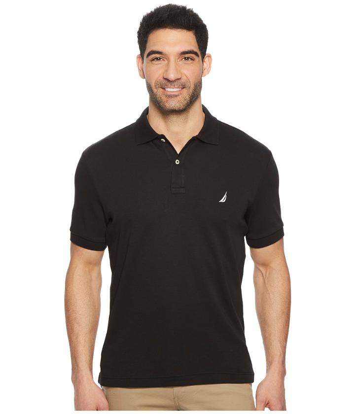 Nautica - Short Sleeve Solid Interlock Polo