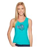 Life Is Good - Flip Flops Engraved Sleeveless Crusher Tee