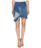 Blank Nyc - Denim Ruffle Detail Skirt In The Blues