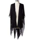 Ivanka Trump - Ruana With Embroidered Lace Applique