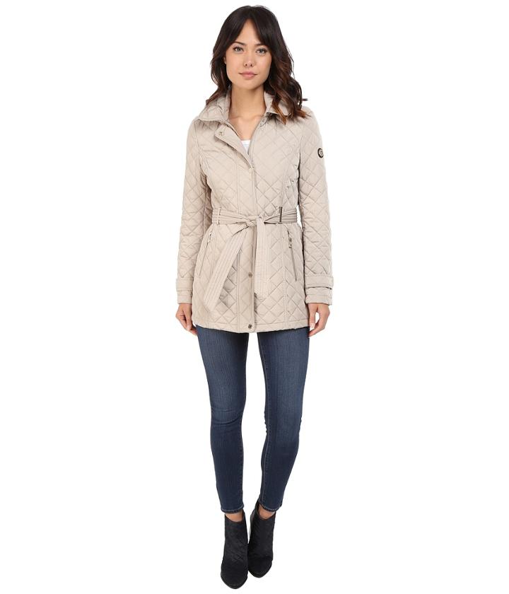 Calvin Klein - Belted Hooded Quilt W/ Hardware Detail