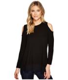 Catherine Catherine Malandrino - Cold Shoulder Mixed Media Sweater