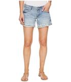 Stetson - Denim Shorts With Floral Embroidery On Hem