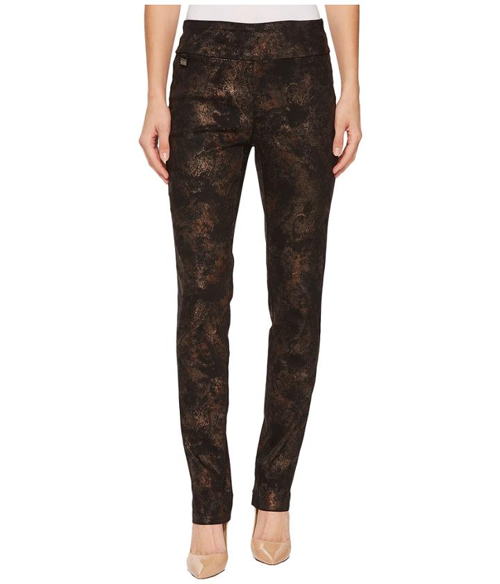 Lisette L Montreal - Copper Paisley Print Slim Pants