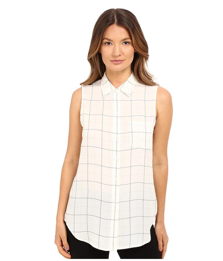 Theory - Yarine Ts Tile Print Blouse