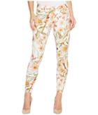 7 For All Mankind - The Ankle Skinny Jeans W/ Destroy In Tropical Print
