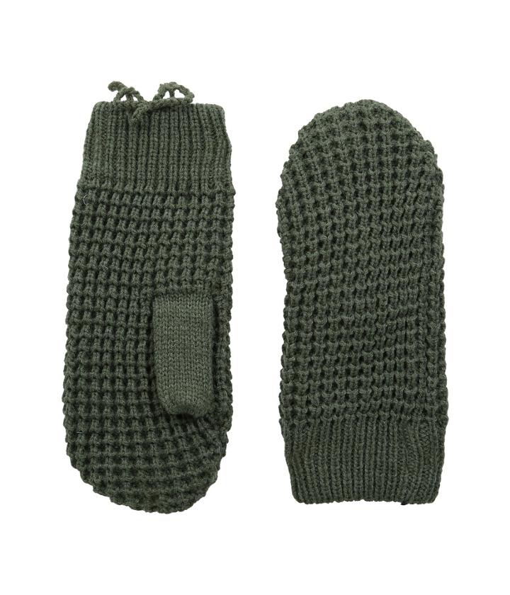 Hat Attack - Waffle Stitch Mitten With Lining