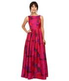 Adrianna Papell - Boat Neck Sleeveless Ball Gown