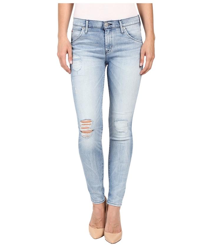 Hudson - Lilly Mid-rise Ankle Skinny With Distress In Rialto