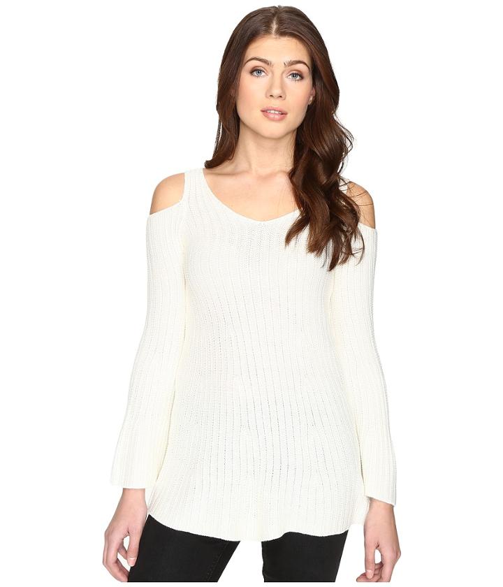 Catherine Catherine Malandrino - Long Sleeve Cold Shoulder Sweater
