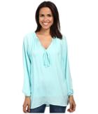 Miraclebody Jeans - Paula Peasant Blouse W/ Body-shaping Inner Shell