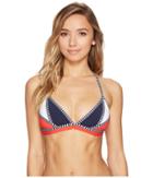 Tommy Hilfiger - Strappy Stripes Triangle Crop Bikini Top