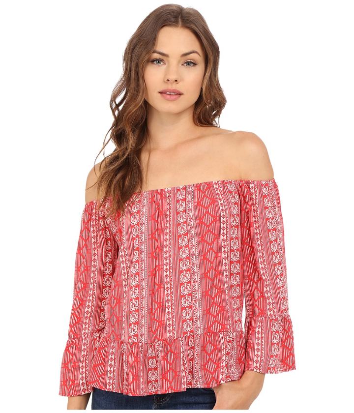 Brigitte Bailey - Leona Off The Shoulder Flared Top