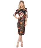 Christin Michaels - Hansa Bodycon Midi Dress