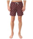 Scotch &amp; Soda - Short Length All Over Printed Swim Shorts With Soft Touch In Cotton/nylon Quality