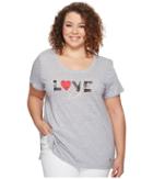 Michael Michael Kors - Plus Size Love Logo Tee