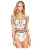 Kenneth Cole - Tahiti Off The Shoulder Lattice One-piece