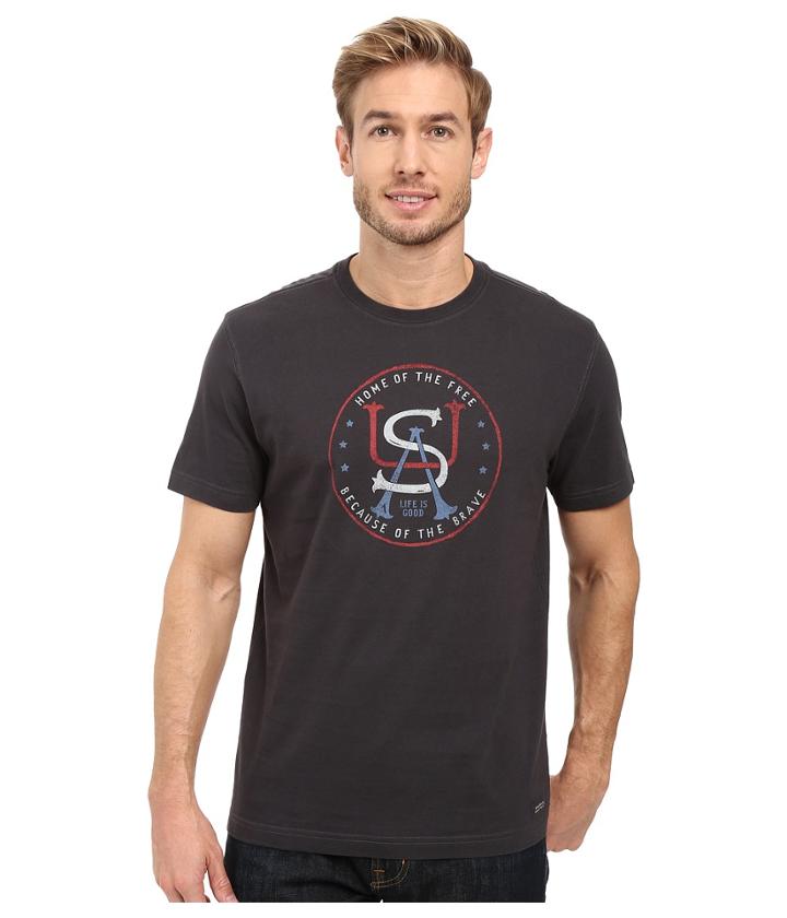 Life Is Good - Usa Home Of The Free Crusher Tee