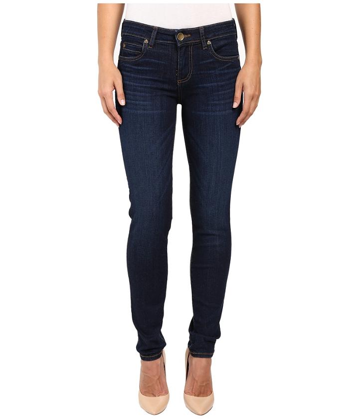 Kut From The Kloth - Diana Skinny Jeans In Brightness W/ Dark Stone Base Wash