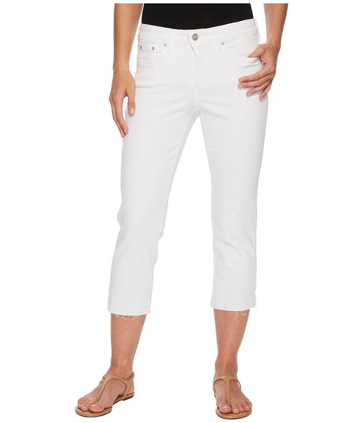 Nydj - Capris W/ Released Hem In Optic White