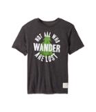 The Original Retro Brand Kids - Not All Who Wander Are Lost Short Sleeve Heathered Tee