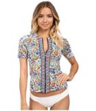 Tommy Bahama - Provincial Short Sleeve Rashguard Cover-up