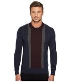Ben Sherman - Long Sleeve Color Block Polo
