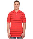 Nautica Big &amp; Tall - Big Tall Short Sleeve New Stripe Polo Shirt