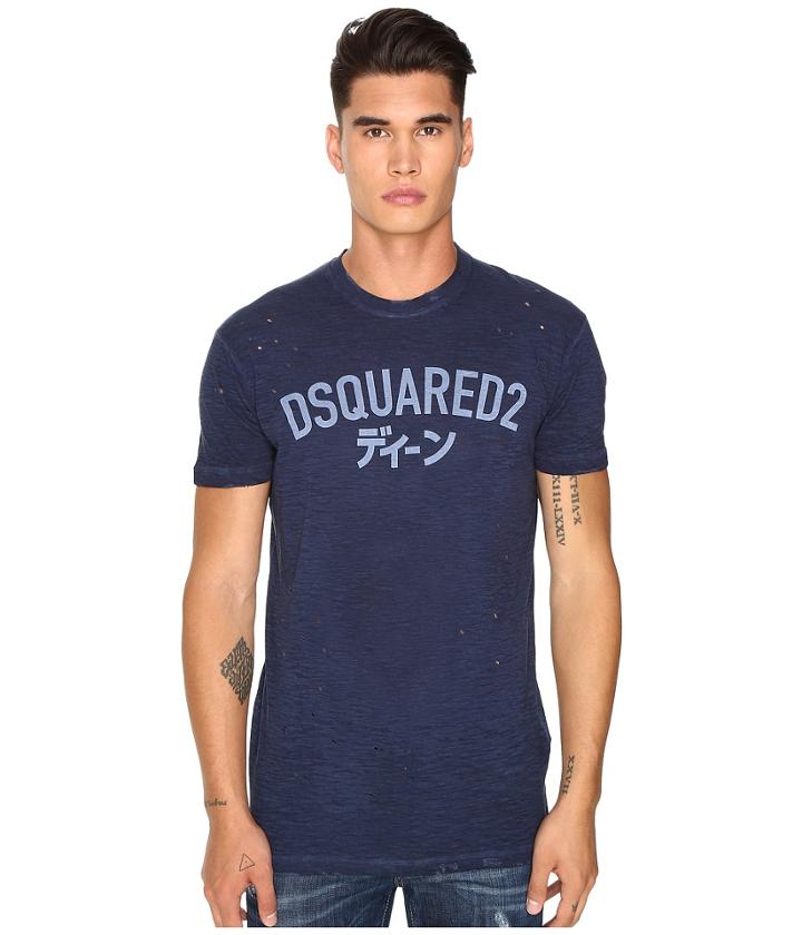 Dsquared2 - Long Cool Fit Japanese Indigo T-shirt