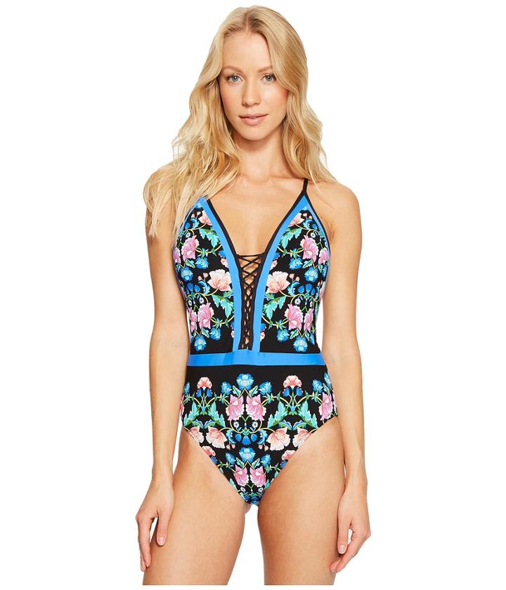 Nanette Lepore - Damask Floral Goddess One-piece