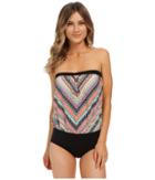 Jantzen - Ethnic Chevron Blouson One-piece