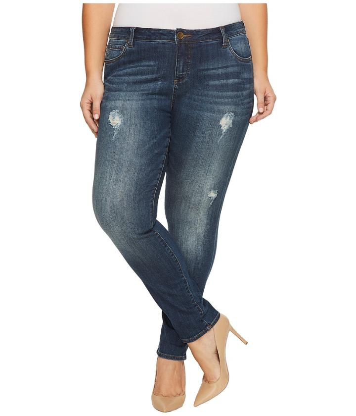 Kut From The Kloth - Plus Size Catherine Boyfriend In Allowing/dark Stone Base Wash