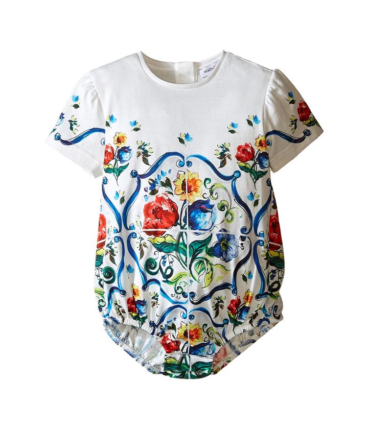 Dolce &amp; Gabbana Kids - Escape Maiolica Print One-piece