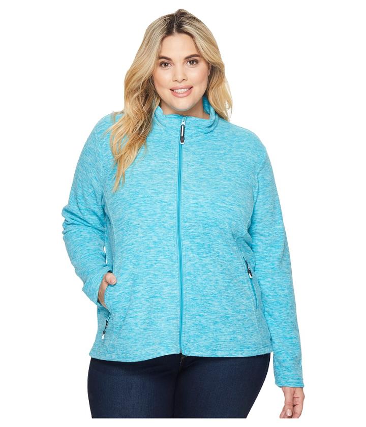 Roper - Plus Size 1464 Cationic Turquoise Micro Fleece
