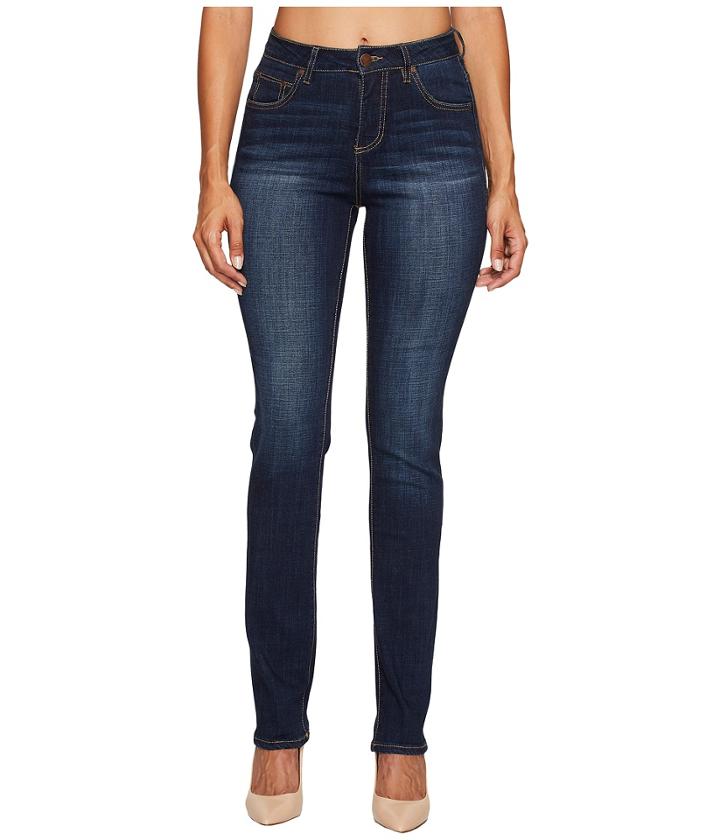 Jag Jeans - Laredo High-rise Straight Crosshatch Denim In Night Breeze