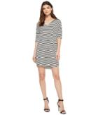 American Rose - Hartley Striped V-neck Dress