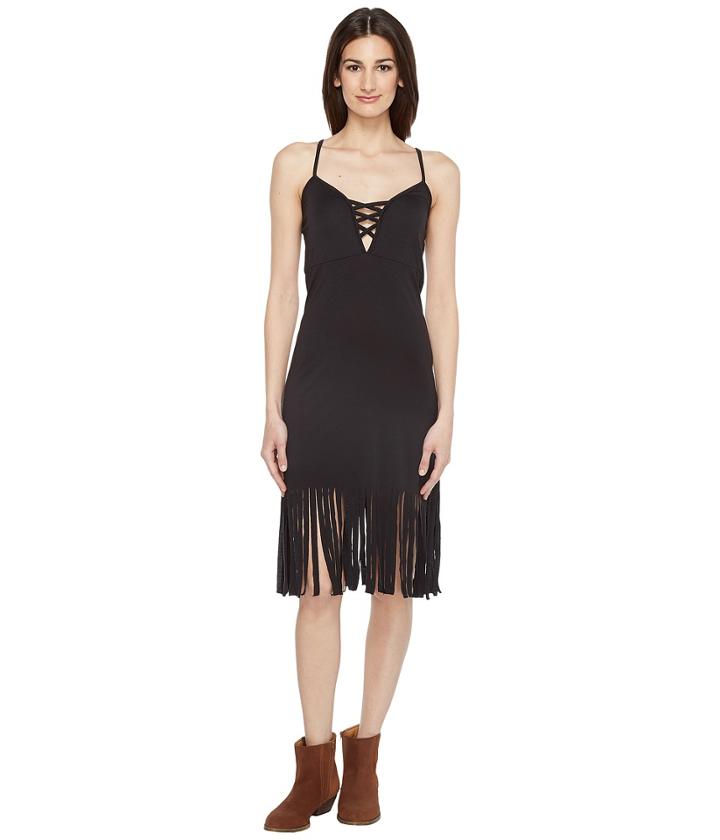Roper - 0943 Poly Spandex Fringed Tank Dress