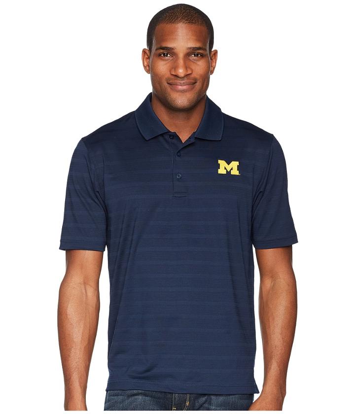 Champion College - Michigan Wolverines Textured Solid Polo