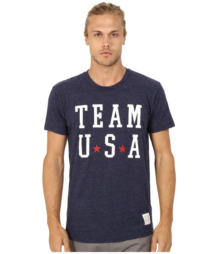 The Original Retro Brand - Team Usa Short Sleeve Tri-blend Tee